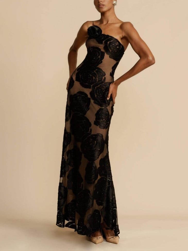 Women's Elegant Floral Maxi Dress