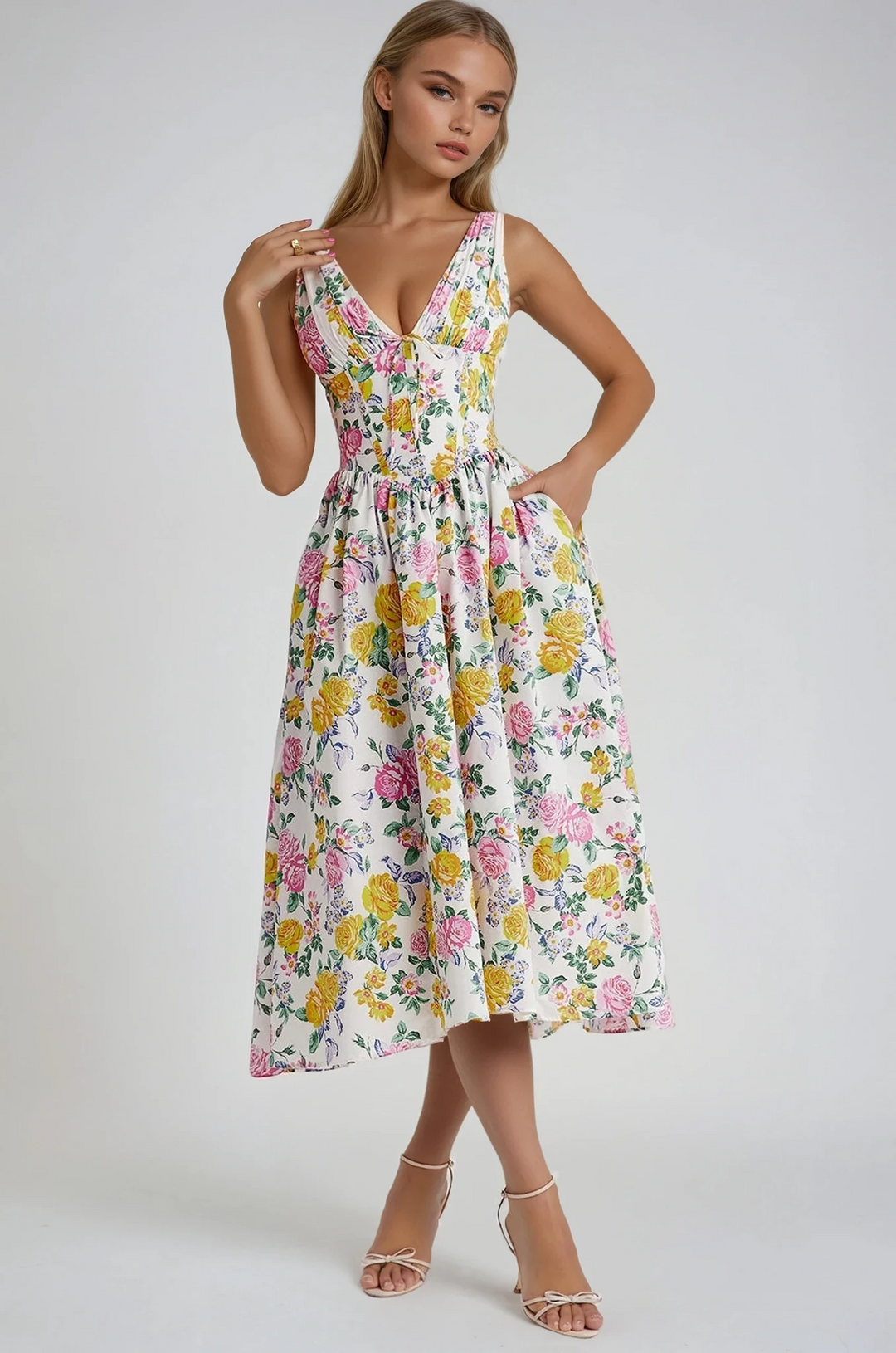 Women's Elegant Flowing Summer Maxi Dress