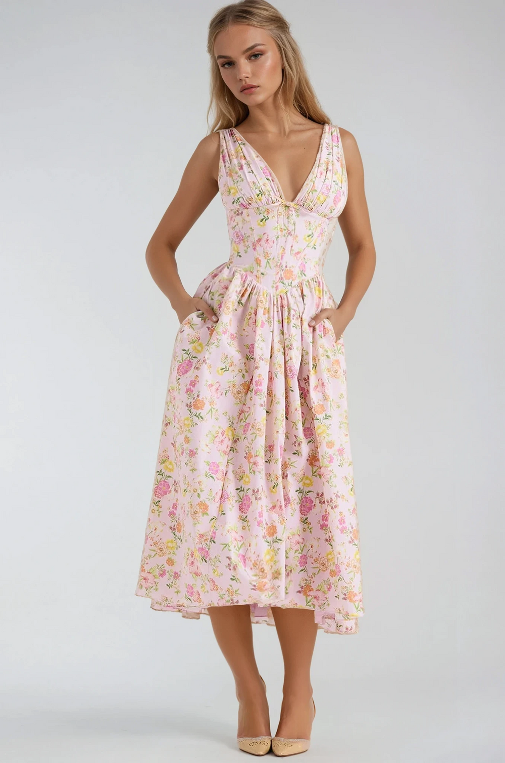 Women's Elegant Flowing Summer Maxi Dress