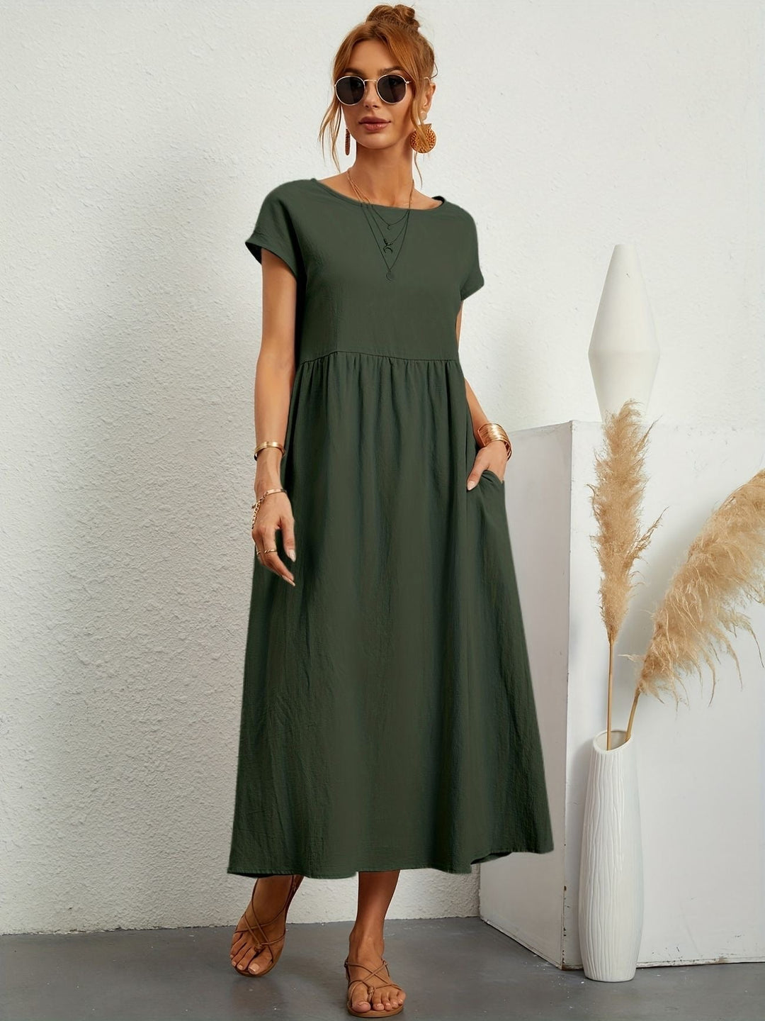 Women's Elegant Flowy Lightweight Relaxed Sundress