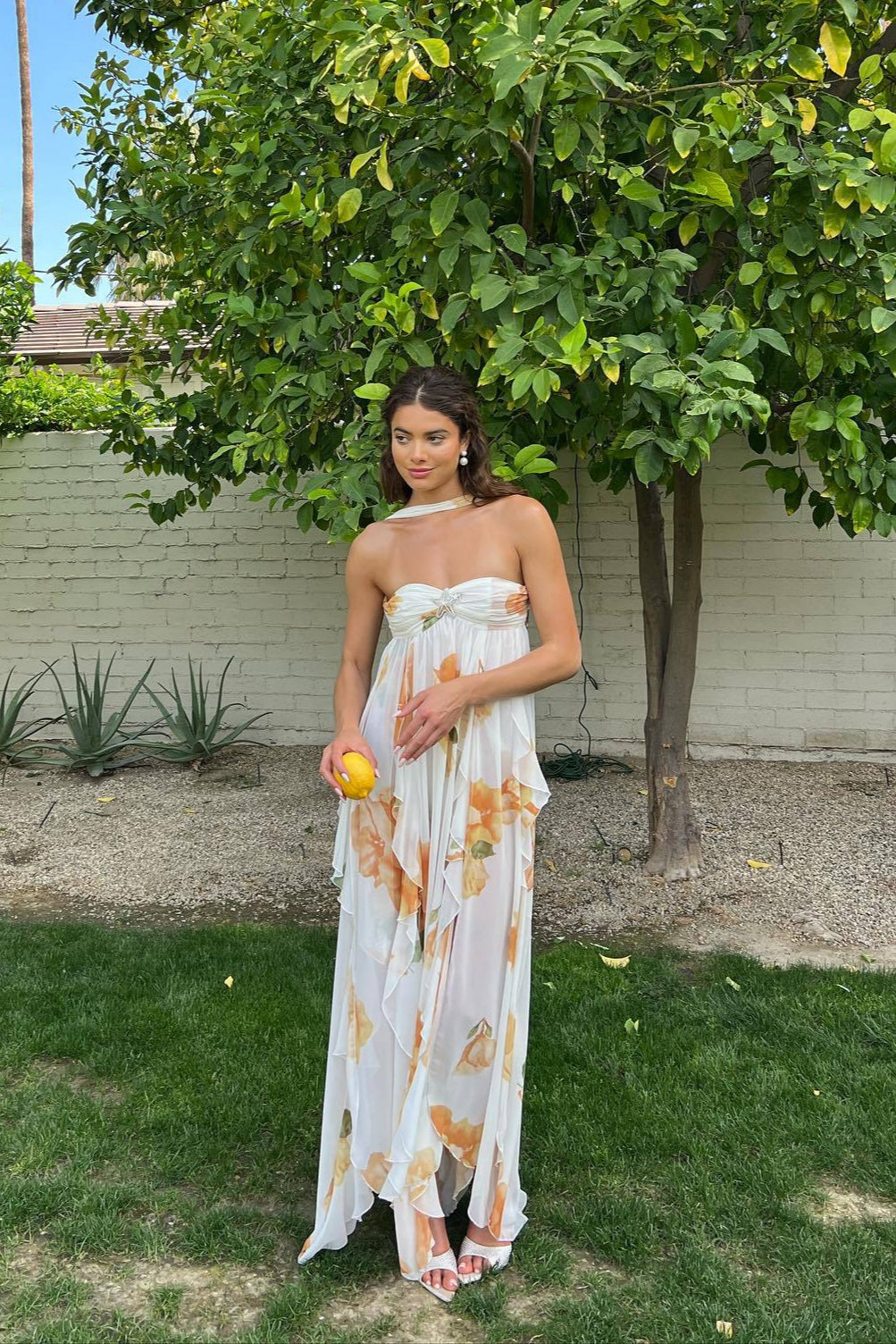 Women's Elegant Halter Neck Maxi Dress
