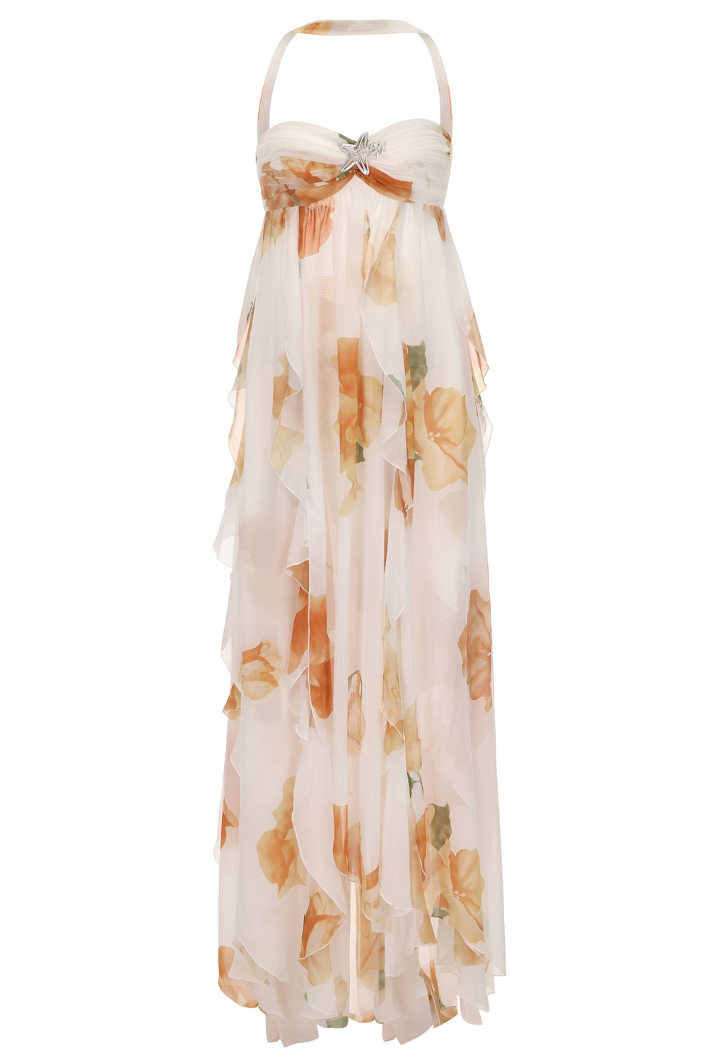 Women's Elegant Halter Neck Maxi Dress