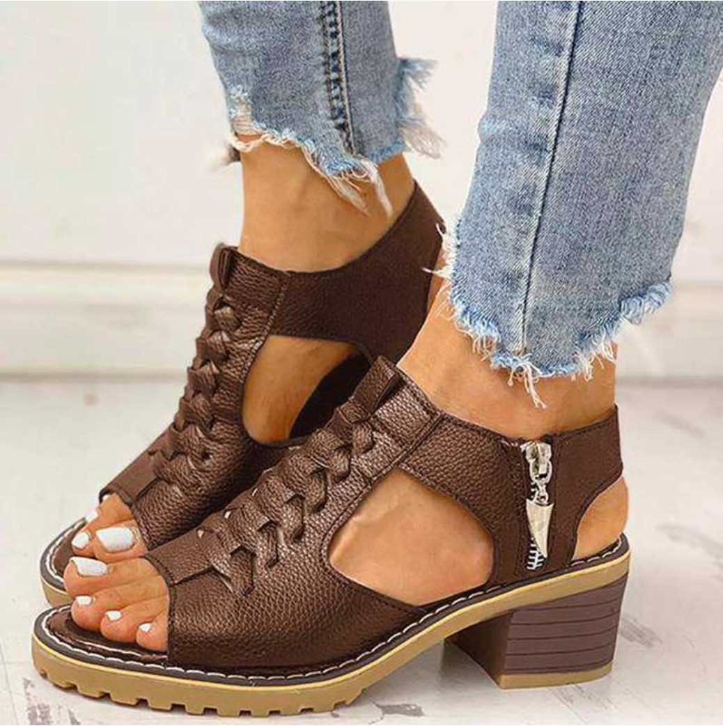 Women's Elegant Sleek-Strap High Heel Sandals