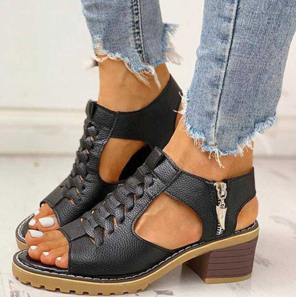 Women's Elegant Sleek-Strap High Heel Sandals