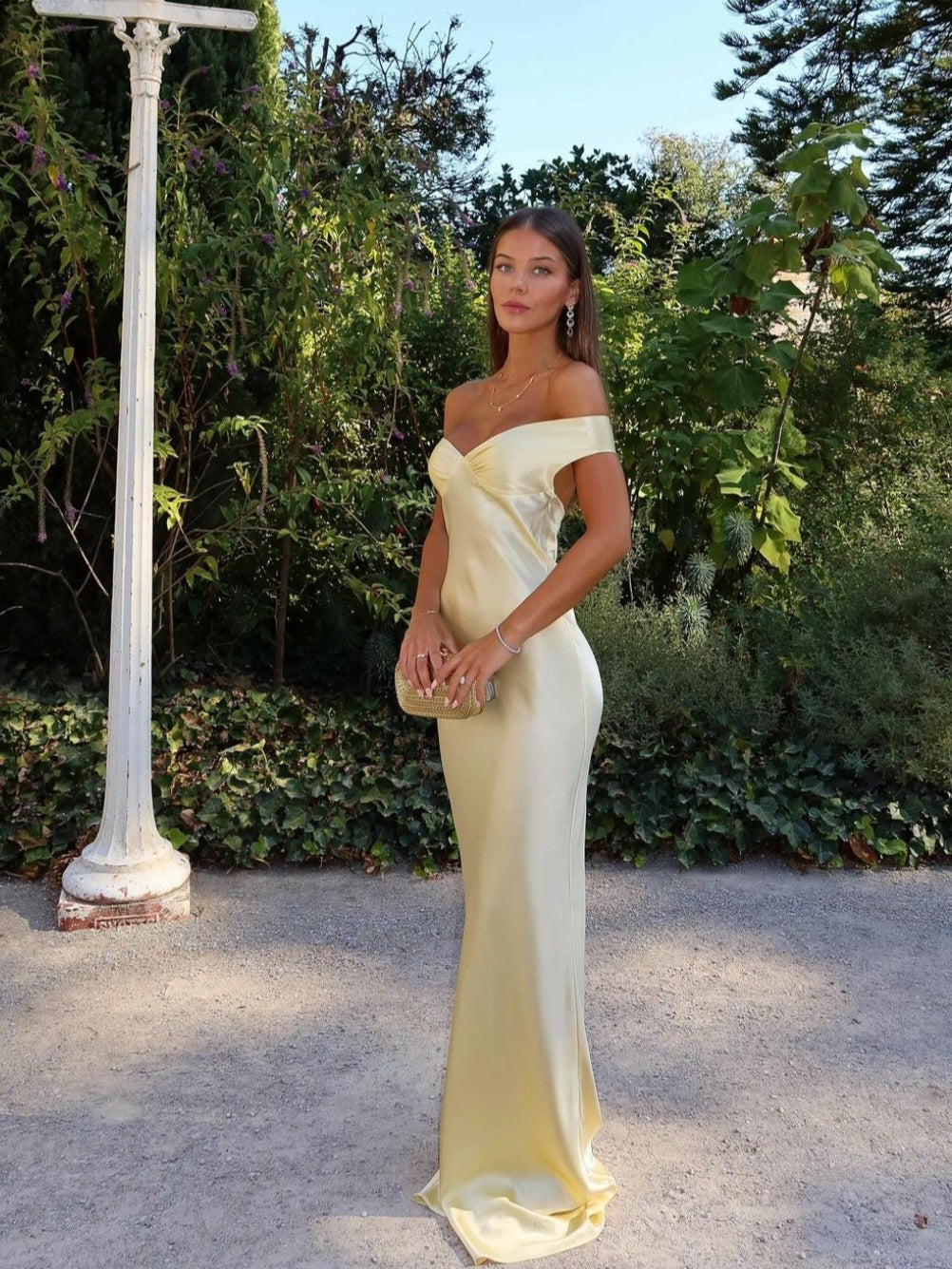 Women's Lace Off-Shoulder Wedding Guest Dress