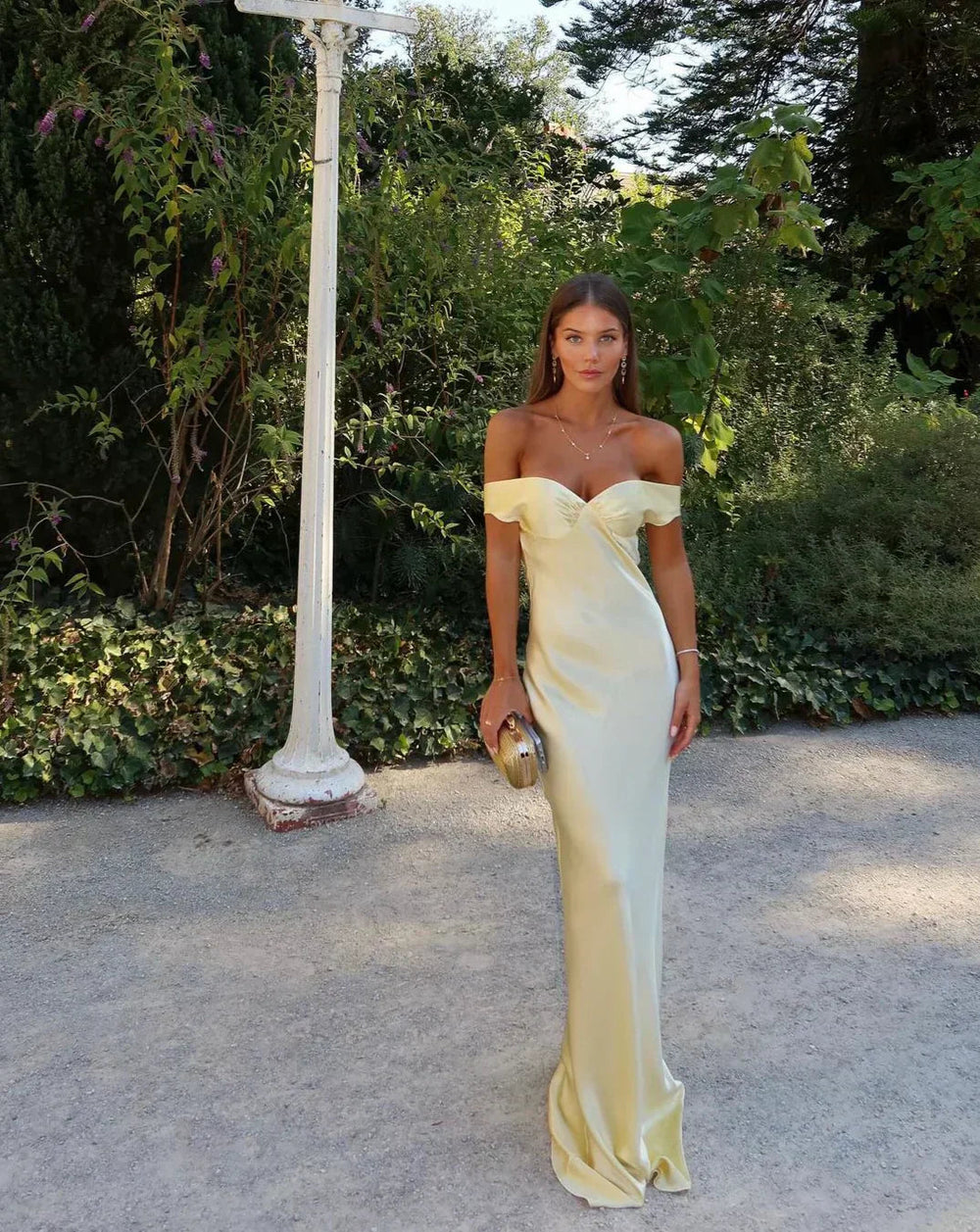 Women's Lace Off-Shoulder Wedding Guest Dress