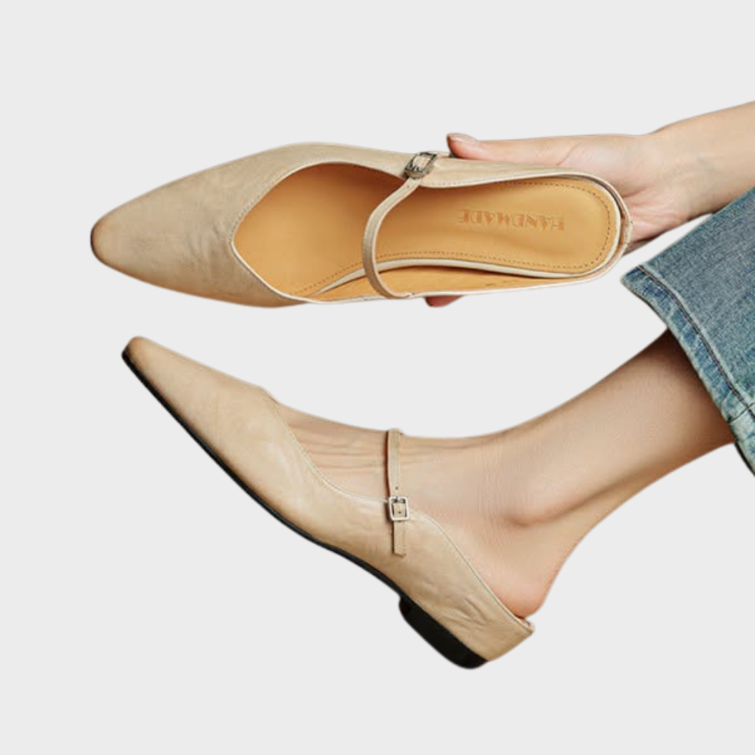 Women's Leather Slip-On Flats
