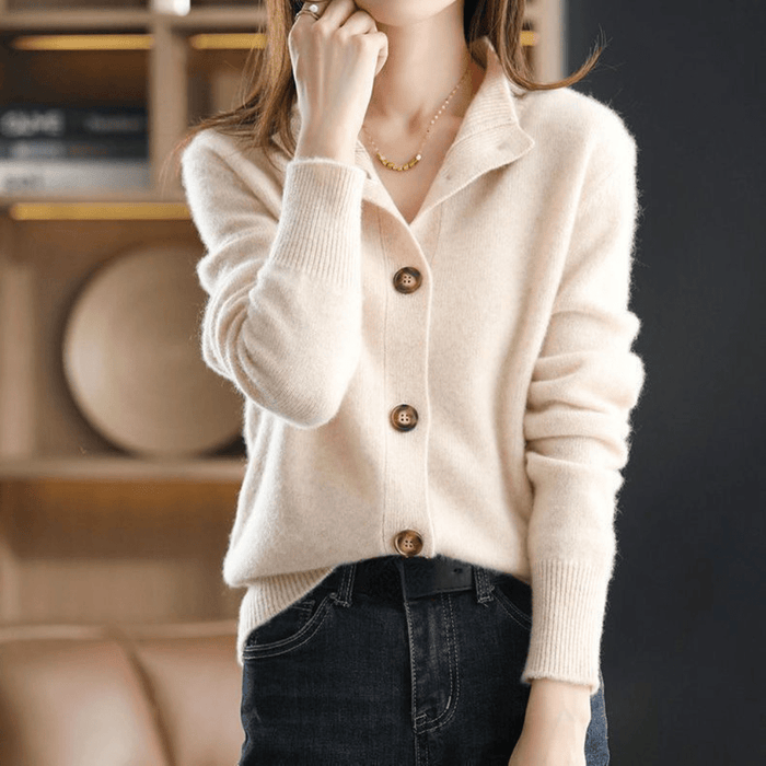 Women's Mock Neck Oversized Long Cardigan