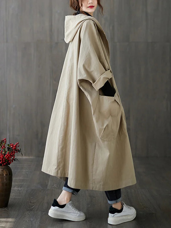 Women's Relaxed Oversized Hooded Long Coat