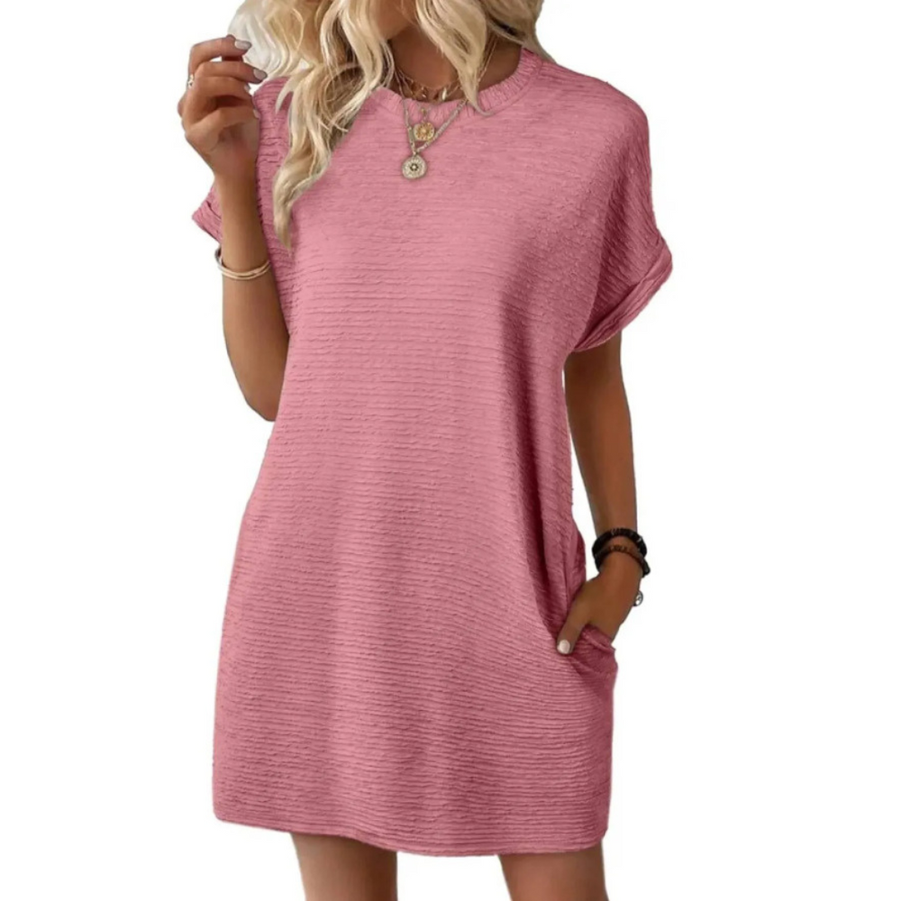 Women's Summer Short Sleeve Casual Mini Sundress