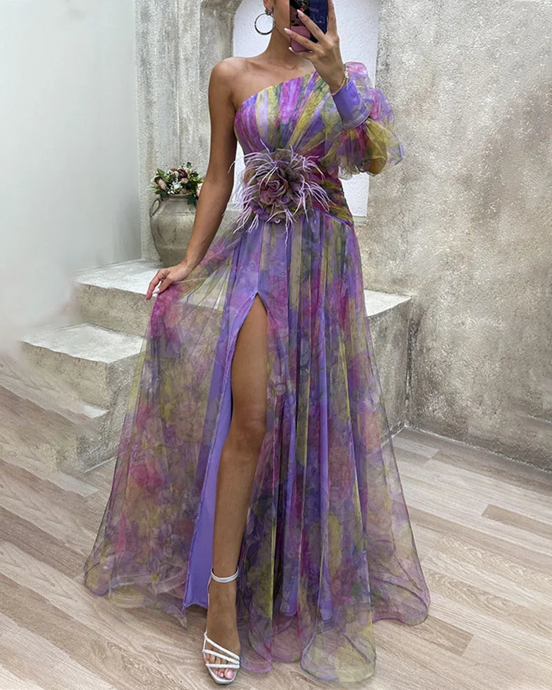 Women's Wedding Guest Wrap Maxi Dress