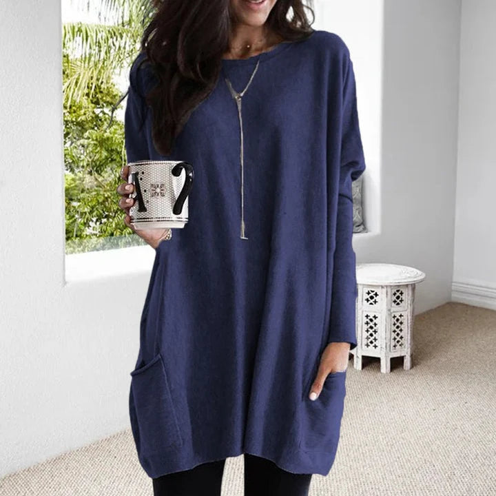 Yara | Women's Oversized Knit Sweater with Pockets